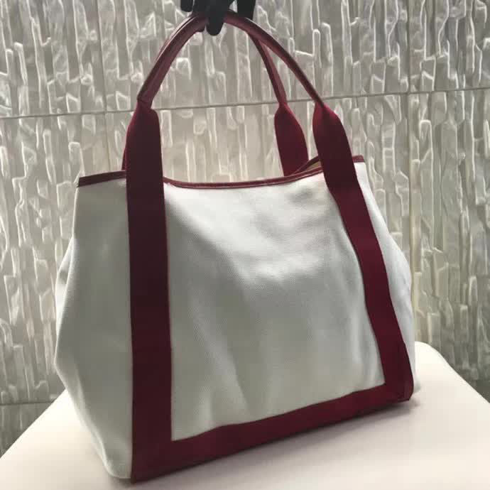 BALENCIAG巴黎世家 專櫃最新系列 Balenciaga Le Dix Money 大紅帆布 配牛皮 購物袋   BL1167